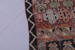 Vintage Moroccan Rug 6.2 x 11.1 Ft Handwoven Tribal Design | Boho Home Decor