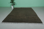 Dark Brown Moroccan Rug – 7.7 x 10.5 ft | Luxurious Earth-Tone Decor