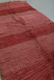 Red handmade berber Moroccan Rug, 3 FT X 5.6 FT