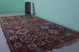 Large Moroccan Rug 6.3 x 12.1 FT - Geometric Artisan Design