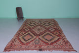 Vintage Moroccan Rug - 6.4 x 11.3 FT | Authentic Handwoven Berber Carpet