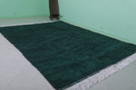 Dark Green Moroccan Rug – 7.4 x 10.1 ft | Luxurious Home Accent