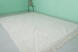 Elegant Moroccan Rug – 8.2 x 11.8 FT in Classic White Diamond Pattern