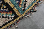 Vintage Moroccan Rug | 3.8 FT X 5.6 FT Colorful Diamond Patterns