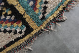 Vintage Moroccan Rug | 3.8 FT X 5.6 FT Colorful Diamond Patterns