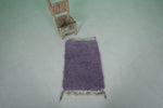 2 x 3 FT Moroccan Rug – Soft Purple Accent Rug with Fringe