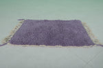 2 x 3 FT Moroccan Rug – Soft Purple Accent Rug with Fringe