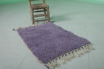 2 x 3 FT Moroccan Rug – Soft Purple Accent Rug with Fringe