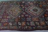 Vintage Moroccan Rug 6 x 8.8 Ft Handwoven Geometric Pattern | Boho Decor