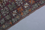 Vintage Moroccan Rug 6 x 8.8 Ft Handwoven Geometric Pattern | Boho Decor