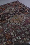 Vintage Moroccan Rug 6 x 8.8 Ft Handwoven Geometric Pattern | Boho Decor