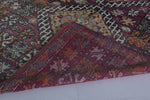 Vintage Moroccan Rug 6 x 8.8 Ft Handwoven Geometric Pattern | Boho Decor