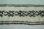 Vintage Handmade Berber Rug – Monochrome 2.2 x 6.6 FT | Moroccan Runner