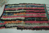 Colorful Moroccan Berber Rug - 3.3 x 4.9 ft | Handmade Striped Wool Carpet