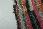 Colorful Moroccan Berber Rug - 3.3 x 4.9 ft | Handmade Striped Wool Carpet