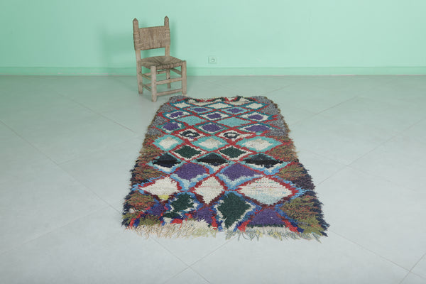 Colorful handmade berber Moroccan rug | 3.1 FT x 6 FT