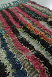 Colorful Moroccan Berber Rug - 3.3 x 4.9 ft | Handmade Striped Wool Carpet