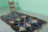 Colorful Handmade Berber Moroccan Rug | 3.1 FT x 6 FT