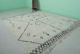 8 X 9 FT Moroccan Wool Rug - Handwoven Boho Diamond Pattern