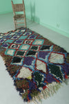 Colorful Handmade Berber Moroccan Rug | 3.1 FT x 6 FT