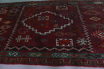 Vintage Moroccan Rug 6.3 x 12.7 Ft Handwoven Geometric Design | Bohemian Decor