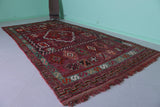 Vintage Moroccan Rug 6.3 x 12.7 Ft Handwoven Geometric Design | Bohemian Decor