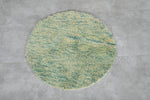 Handmade Moroccan rug - Round rug - wool rug - 3 FT