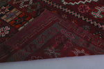 Vintage Moroccan Rug 6.3 x 12.7 Ft Handwoven Geometric Design | Bohemian Decor