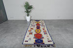 Moroccan Rug 3.6 x 9.3 ft Azilal Style Handmade Wool Rug