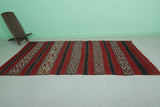 Authentic Moroccan Runner Rug – 4.6 FT X 9.2 FT | Rich Red & Berber Patterns