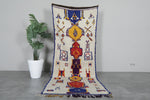 Moroccan Rug 3.6 x 9.3 ft Azilal Style Handmade Wool Rug
