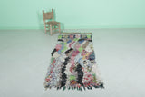 2.7 x 6.8 ft Moroccan Berber Rug | Vibrant Multicolor Patchwork