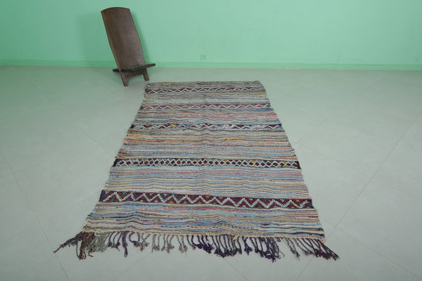 Flat woven rug – 4.5 FT x 7.5 FT | Handcrafted artisan design