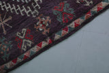 Vintage Moroccan Rug 6.4 x 13.1 Ft Handwoven Diamond Pattern | Boho Home Decor