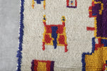 Moroccan Rug 3.6 x 9.3 ft Azilal Style Handmade Wool Rug