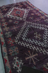 Vintage Moroccan Rug 6.4 x 13.1 Ft Handwoven Diamond Pattern | Boho Home Decor