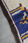 Moroccan Rug 3.6 x 9.3 ft Azilal Style Handmade Wool Rug