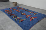 Vintage Berber Rug | 3 FT X 4.2 FT  Tribal Motifs
