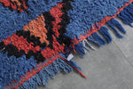 Vintage Berber Rug | 3 FT X 4.2 FT  Tribal Motifs