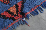 Vintage Berber Rug | 3 FT X 4.2 FT  Tribal Motifs