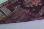 Vintage Moroccan Rug 6.3 x 9.6 Ft Handwoven Geometric Pattern | Bohemian Home Decor