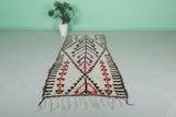 3.3 x 7.6 ft Moroccan Berber Rug | Tribal Chevron Pattern