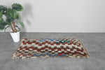 Moroccan Rug 2.6 x 5.7 ft Handmade Berber Wool Carpet