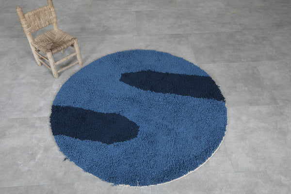 Handwoven Moroccan rug - Round rug - 5 FT