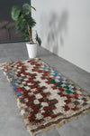 Moroccan Rug 2.6 x 5.7 ft Handmade Berber Wool Carpet