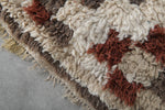 Moroccan Rug 2.6 x 5.7 ft Handmade Berber Wool Carpet