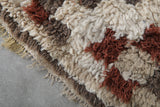 Moroccan Rug 2.6 x 5.7 ft Handmade Berber Wool Carpet