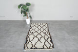 Handmade Boucherouite Rug 2.6 X 5.9 FT