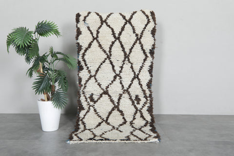 Handmade Boucherouite Rug 2.6 X 5.9 FT