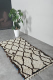 Handmade Boucherouite Rug 2.6 X 5.9 FT